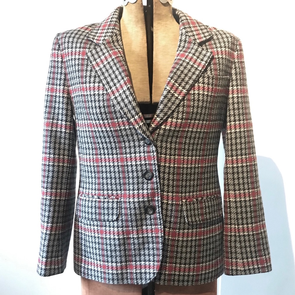 Vintage Pendleton Plaid Wool Blazer! EUC!